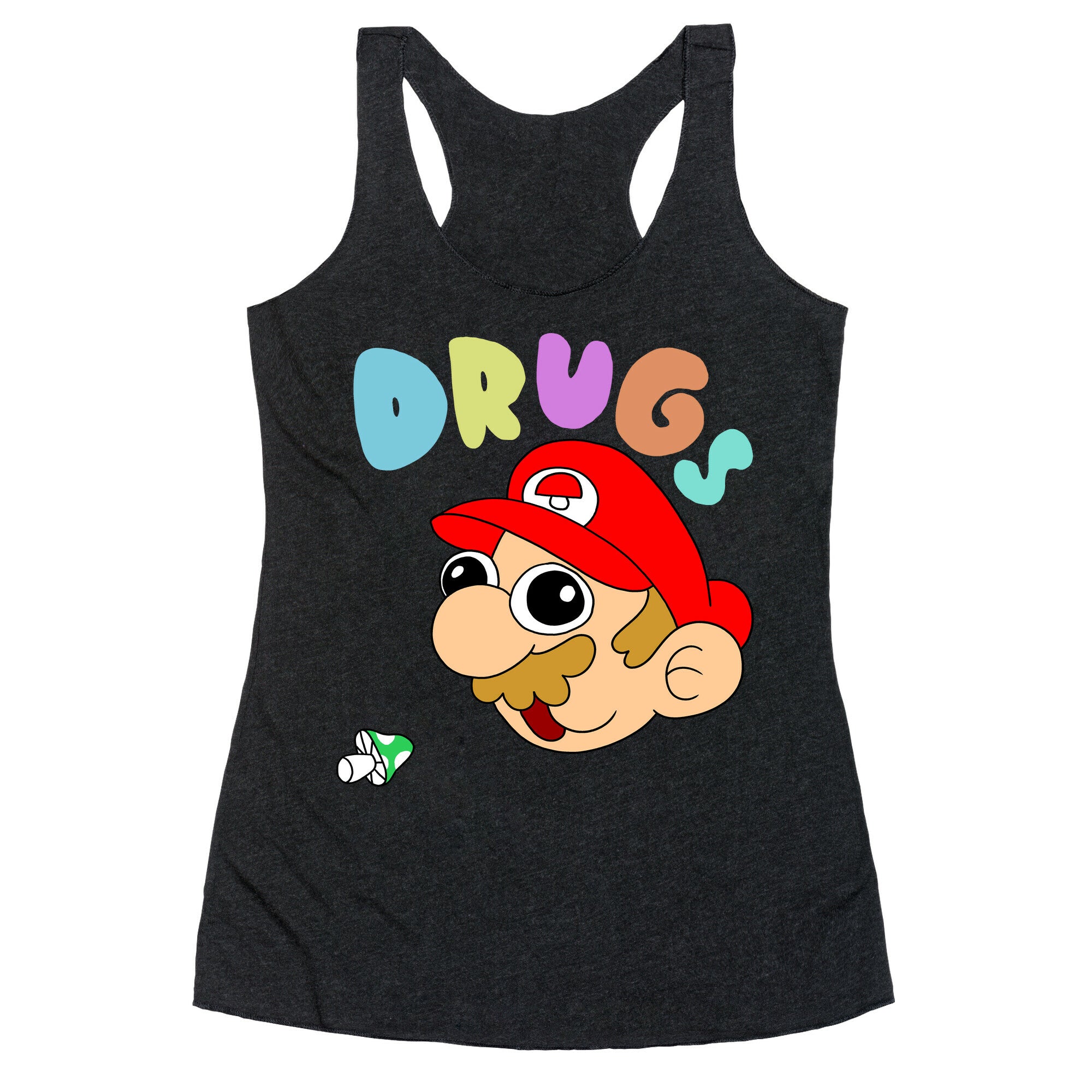 Mario On Drugs Racerback Tank